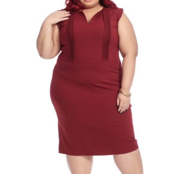 Tocca for Gywnie Bee Maroon Dress - Picture 1 of 6